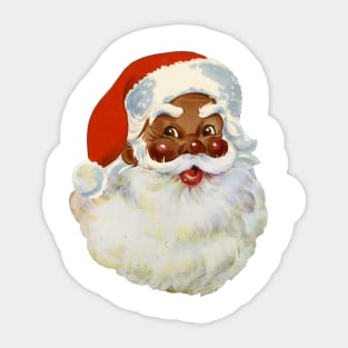 Black Santa's Beard is Fluffy Sticker